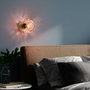 Opviq Lámpara de Pared Rosa y Dorado